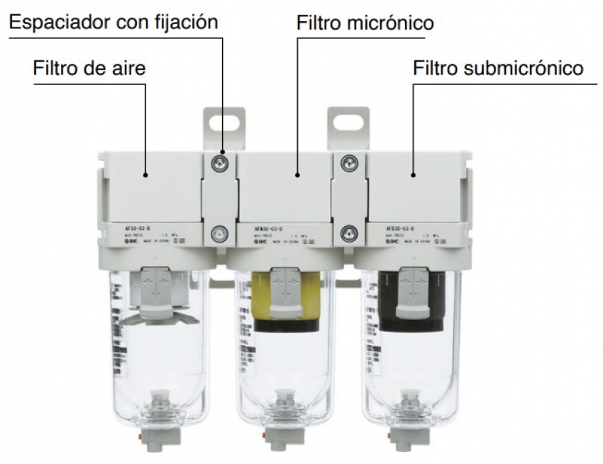 AF20-D a AF60-D, Filtro de aire