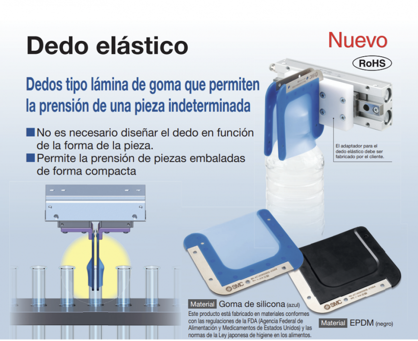 Dedo elástico para pinzas  MH X7654