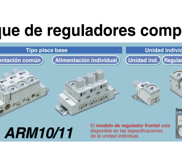 Bloque de reguladores de presión ARM