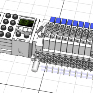 Configurador 3D para bloques de electroválvulas