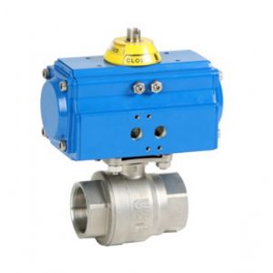 Válvulas equipadas con Actuador Neumático Rotativo