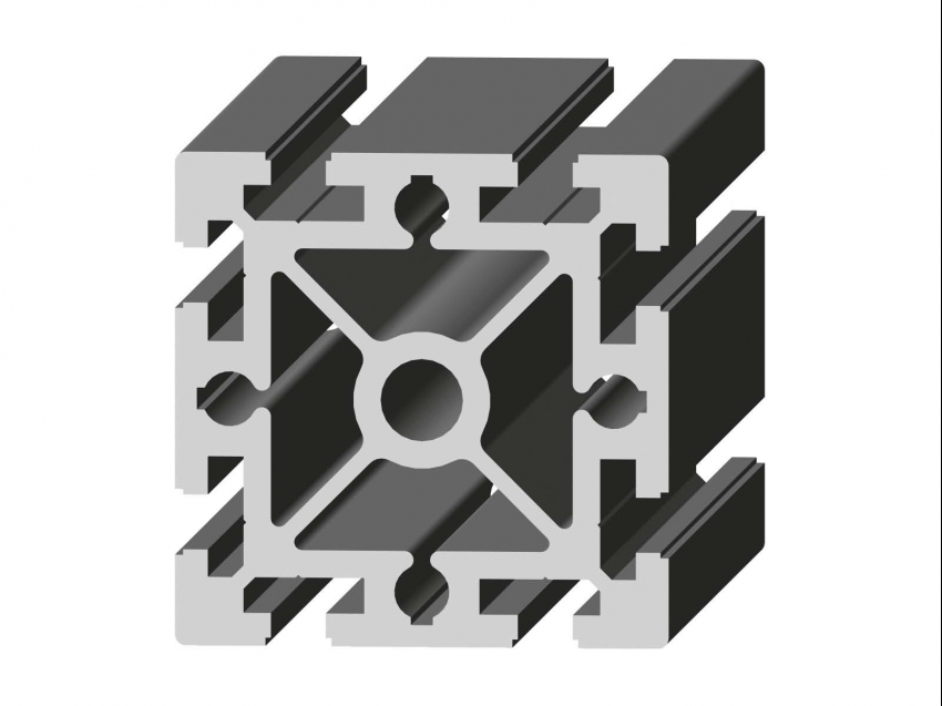 Perfil de Aluminio Pesado 90 x 90 Canal de 10 mm Ref.5015