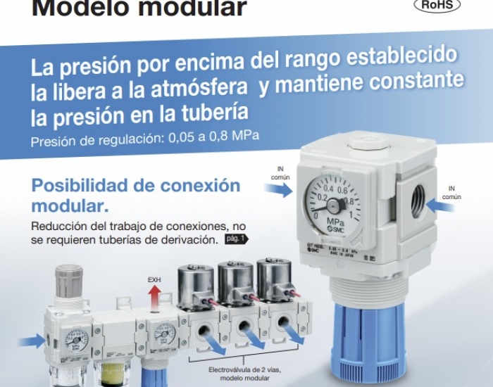 AP20-D, Válvula de alivio, modelo modular