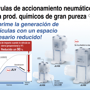 Válvulas de accionamiento neumático para prod. químicos de gran pureza - JLV
