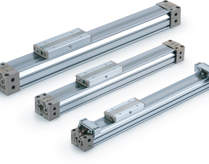 MY1-Z Cilindro sin vástago de arrastre mecánico, Modelo básico sin unidad de ajuste de carrera