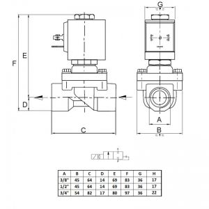 Mando Asistido Vapor Nc 2/2 - AL34