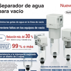 Separador de agua para vacío serie AMJ-D