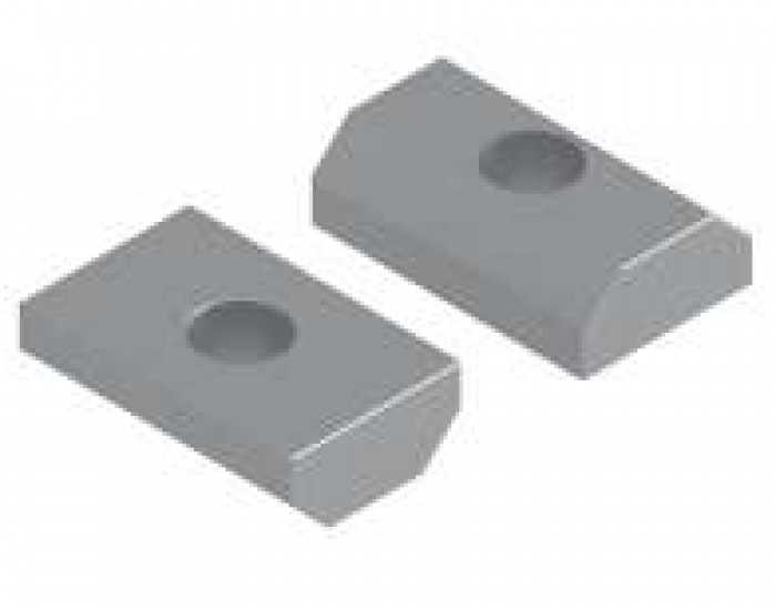 Tuerca Rectangular Lisa Canal 8 mm Ref.9144, 9145, 9146 y 9148