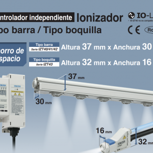 Ionizador de tipo boquilla, Controlador independiente serie IZT43