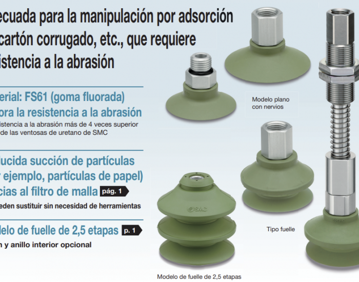 Ventosa resistente a la abrasión serie ZP3C