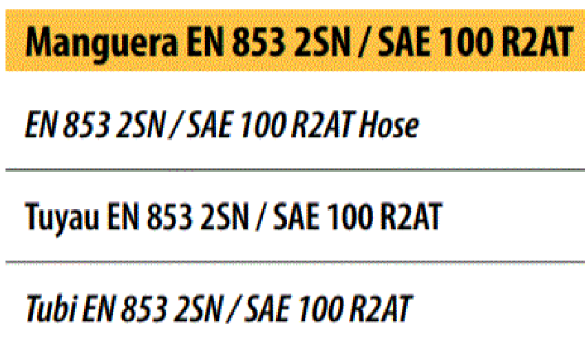 Manguera Hidráulica tipo  2sn