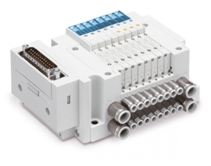 Electroválvula de 5 vías compacta SMC serie JSY