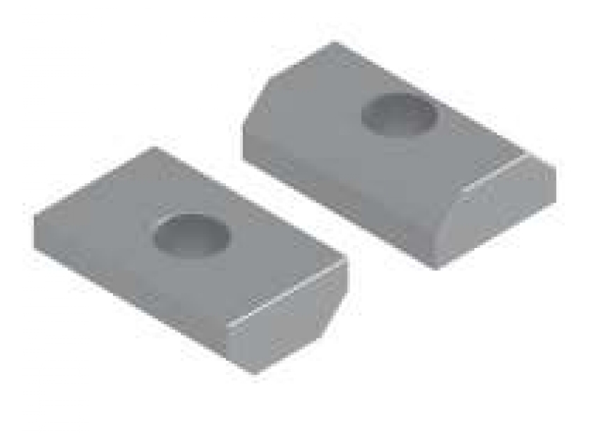 Tuerca Rectangular Lisa Canal 8 mm Ref.9144, 9145, 9146 y 9148