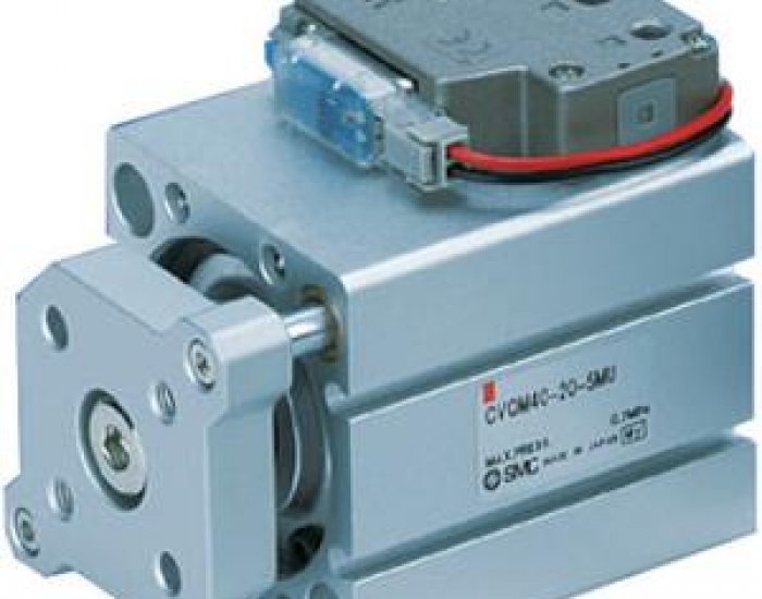 CVQM  Cilindro compacto con electroválvula, Modelo con vástago guía