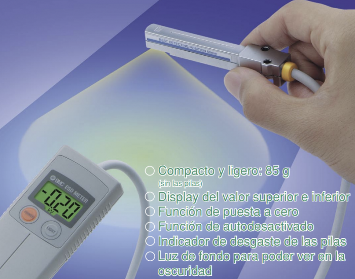 Sensores y medidores de electricidad estática