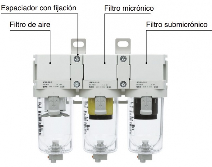 AF20-D a AF60-D, Filtro de aire