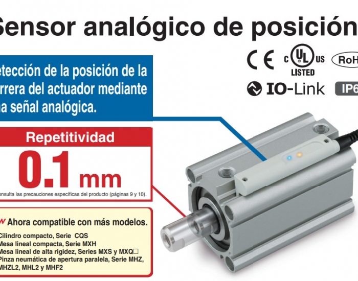 Sensor analógico de posición serie D-MP
