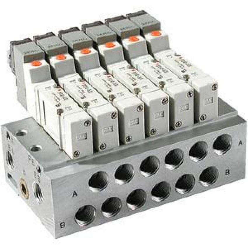 SY300, SY500 Electroválvula de 3 vías, Montaje individual