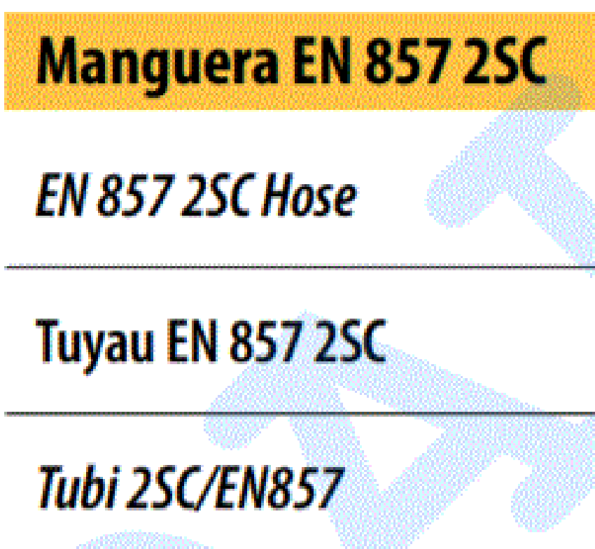 Manguera Hidráulica tipo  2sc