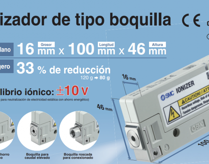 IZN10E, Ionizador, tipo Boquilla
