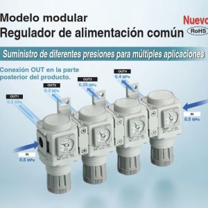 Regulador de alimentación común de estilo modular serie AR#M-D
