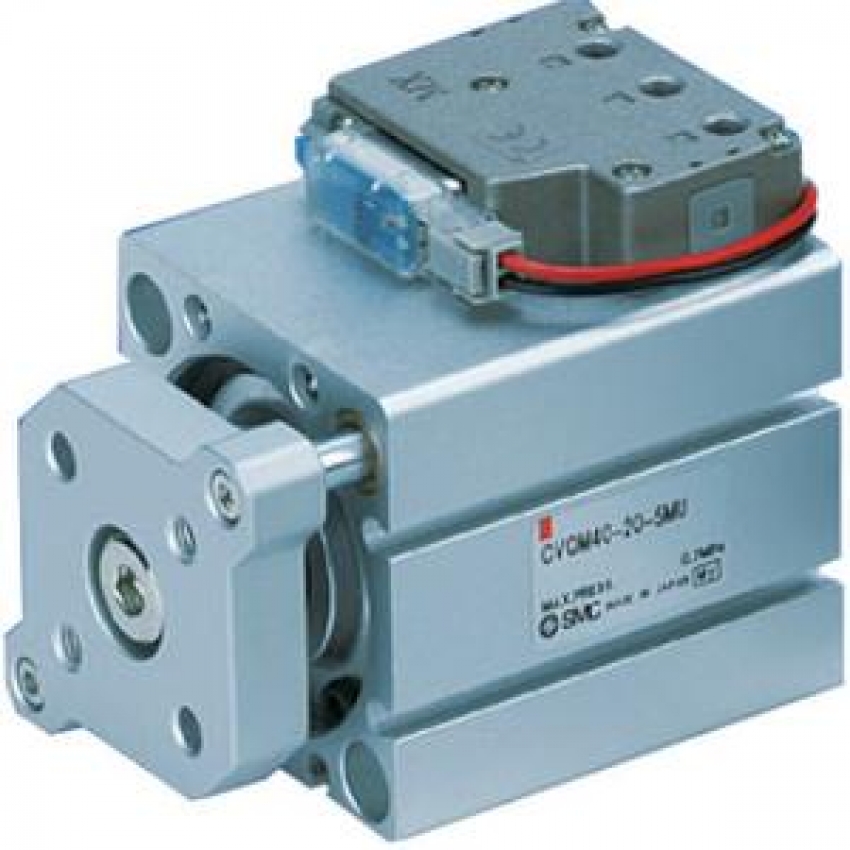 CVQM  Cilindro compacto con electroválvula, Modelo con vástago guía