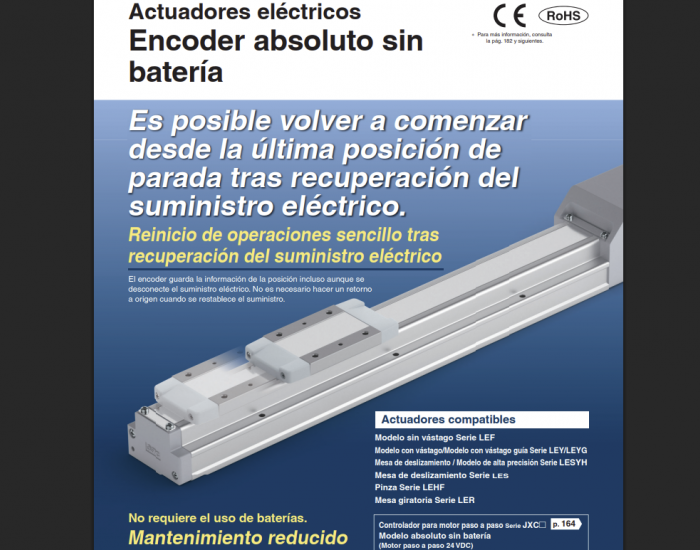 Actuadores con encoder absoluto sin bateria