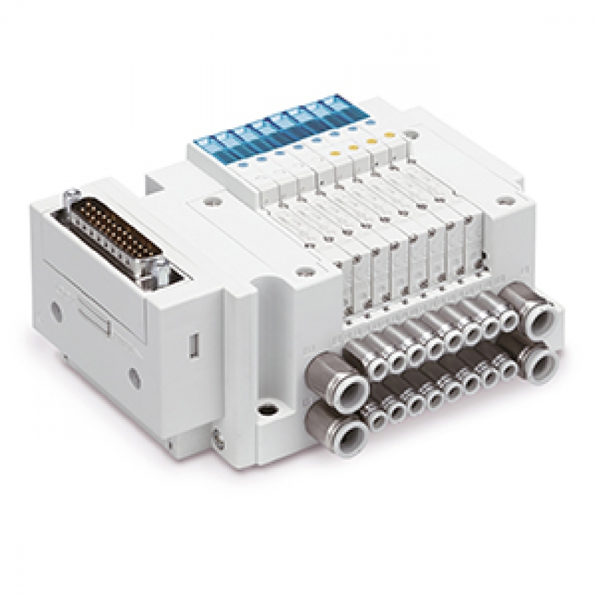 Electroválvula de 5 vías compacta SMC serie JSY
