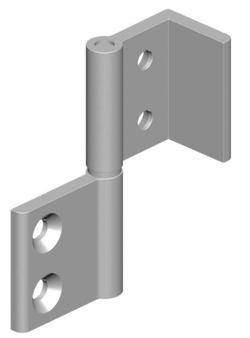 Bisagra Desmontable Aluminio Anodizado para Perfil Marco 20 X 22,5 mm