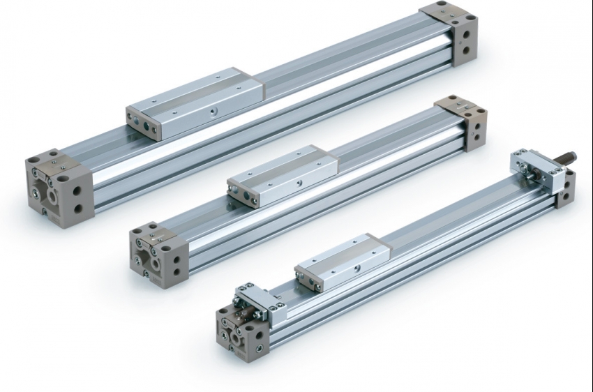 MY1-Z Cilindro sin vástago de arrastre mecánico, Modelo básico sin unidad de ajuste de carrera