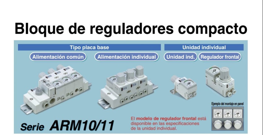 Bloque de reguladores de presión ARM