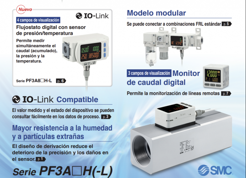 Flujostato digital para gran caudal - PF3A*H
