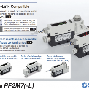 Flujostato digital, Display de 2 colores - PF2M7 para gases