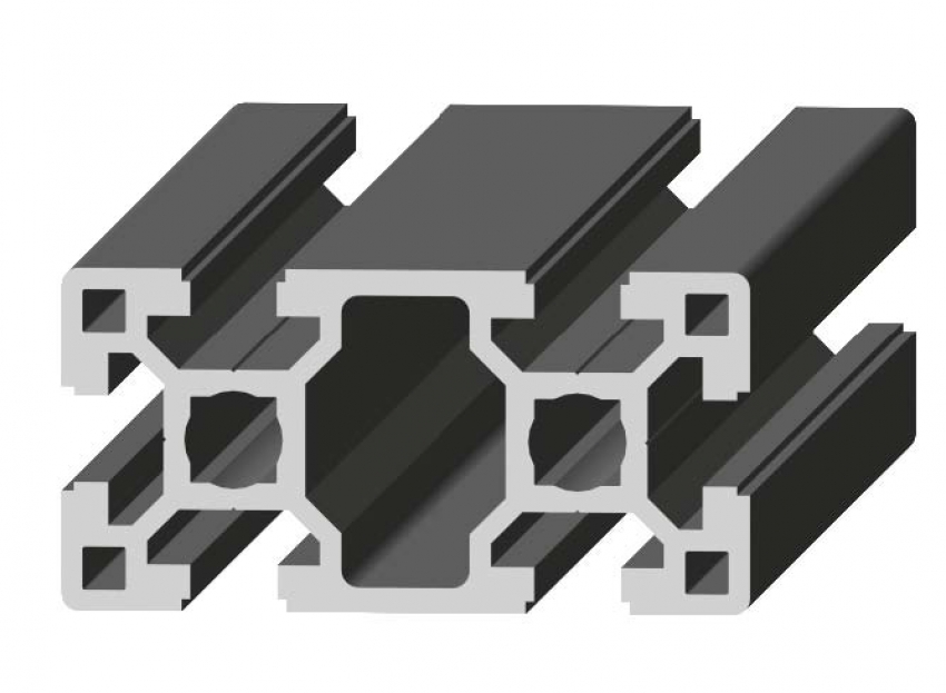Perfil de Aluminio Pesado 40 x 80 Canal de 10 mm Ref. 5051