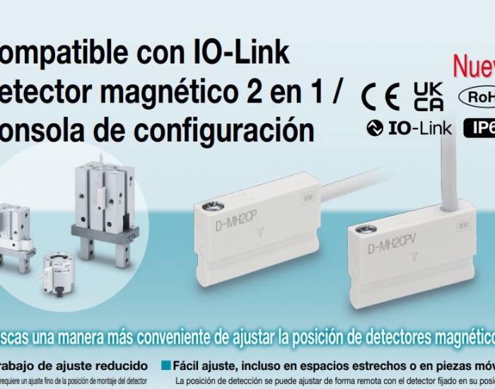 D-MH2 detector con 3 puntos de ajuste compatible con IO-Link