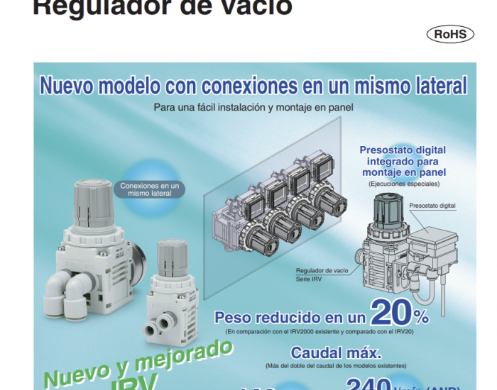 Regulador de vacío serie IRV10/20